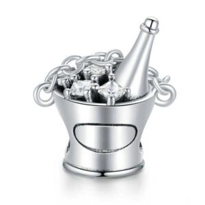 Champagne Bucket CZ Charm