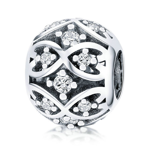 Dazzling Ball CZ Charm