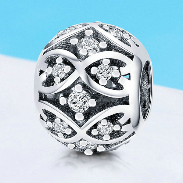 Dazzling Ball CZ Charm