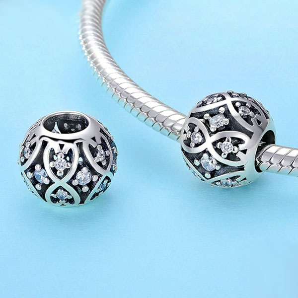 Dazzling Ball CZ Charm