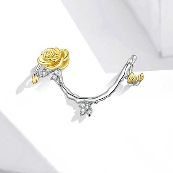 Golden Rose Vines Charm - Image 3