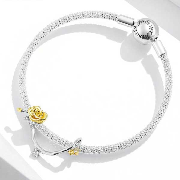 Golden Rose Vines Charm - Image 4