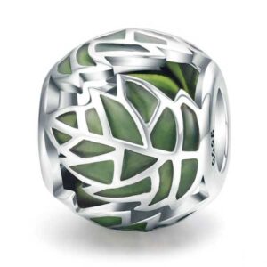 Leaf Ball Enamel Charm