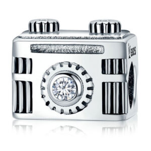 Retro Camera CZ Charm