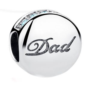 Blue Crystal Dad Charm