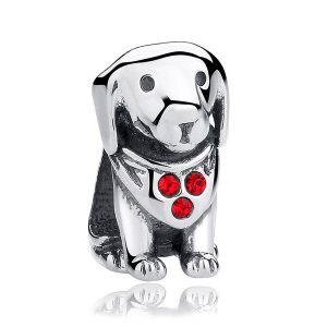 Dog with Bandanna Charm