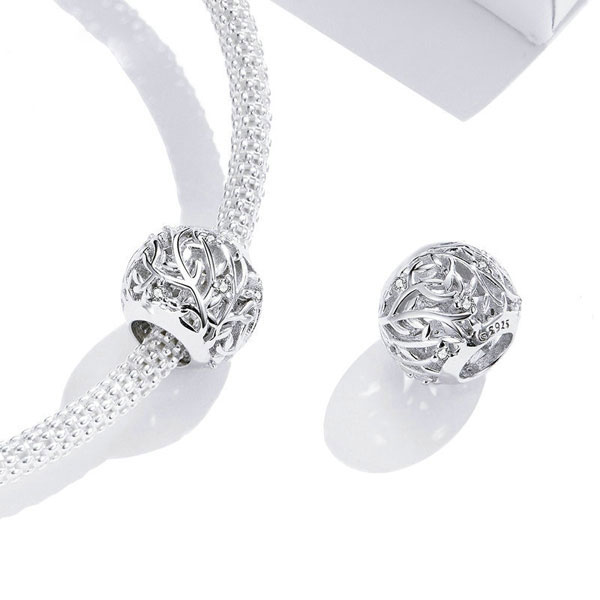 Sterling Silver Vine Charm