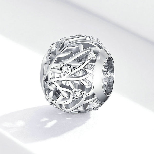 Sterling Silver Vine Charm