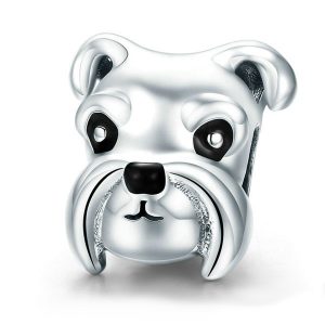 Schnauzer Dog Enamel Charm