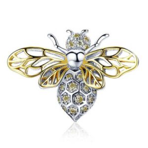 Golden Queen Bee Charm