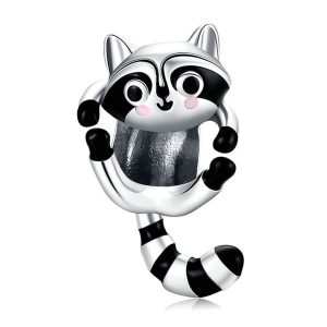 Little Raccoon Enamel Charm
