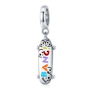 Little Skateboard Pendant Charm