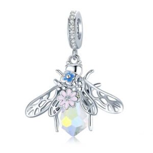 Crystal Queen Bee Pendant Charm