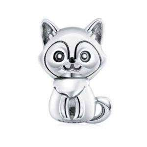 Baby Fox Silver Charm