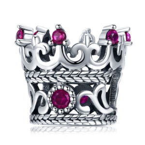 Queen's Crown CZ Charm