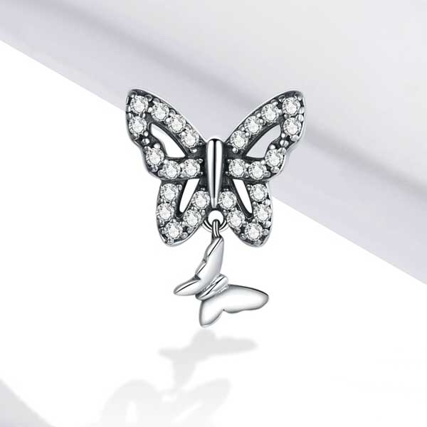 Butterfly Bow Pendant Charm