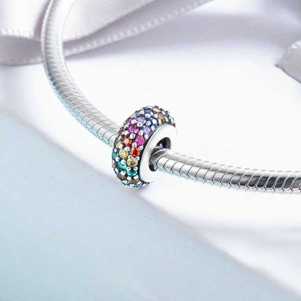 Rainbow Spacer Charm