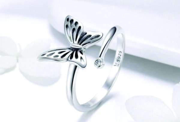 Vintage Butterfly Adjustable Ring 2