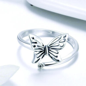 Vintage Butterfly Adjustable Ring 3
