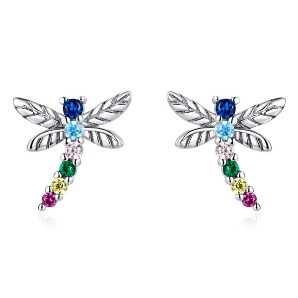 Butterfly Dragonfly Stud Earrings 1