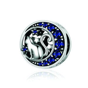 Sterling Silver Cat Charm 1