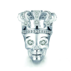 Sterling Silver Joker Skull Ghost