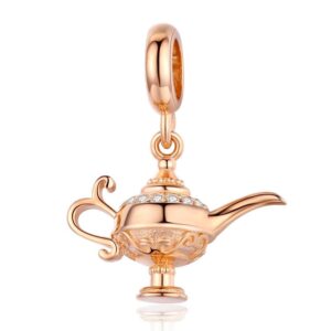 Sterling Silver Aladdin's Lamp Pendant Charm 6
