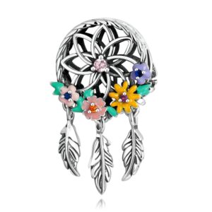 Sterling Silver Colorful Garland Dreamcatcher 2