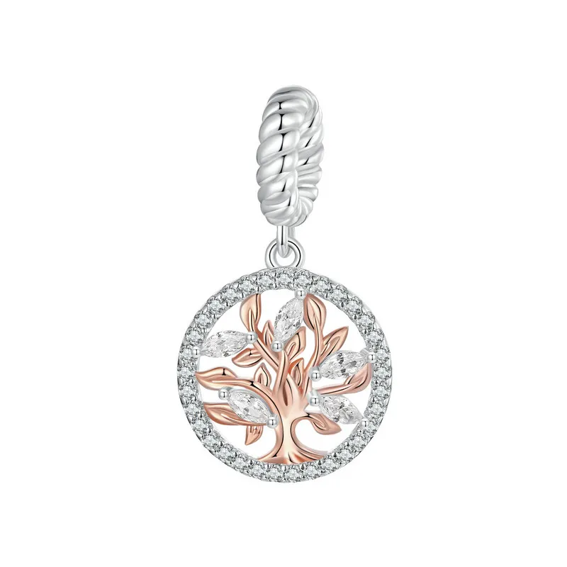 Rose Gold Tree of Life Pendant Sterling Silver Silver Wholesalers